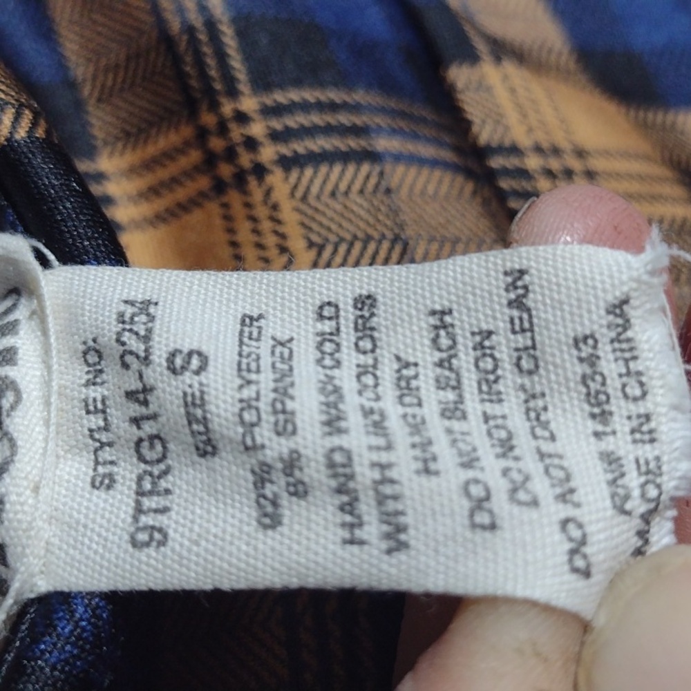 High Rise Plaid Stretch Pants - Picture 10 of 11